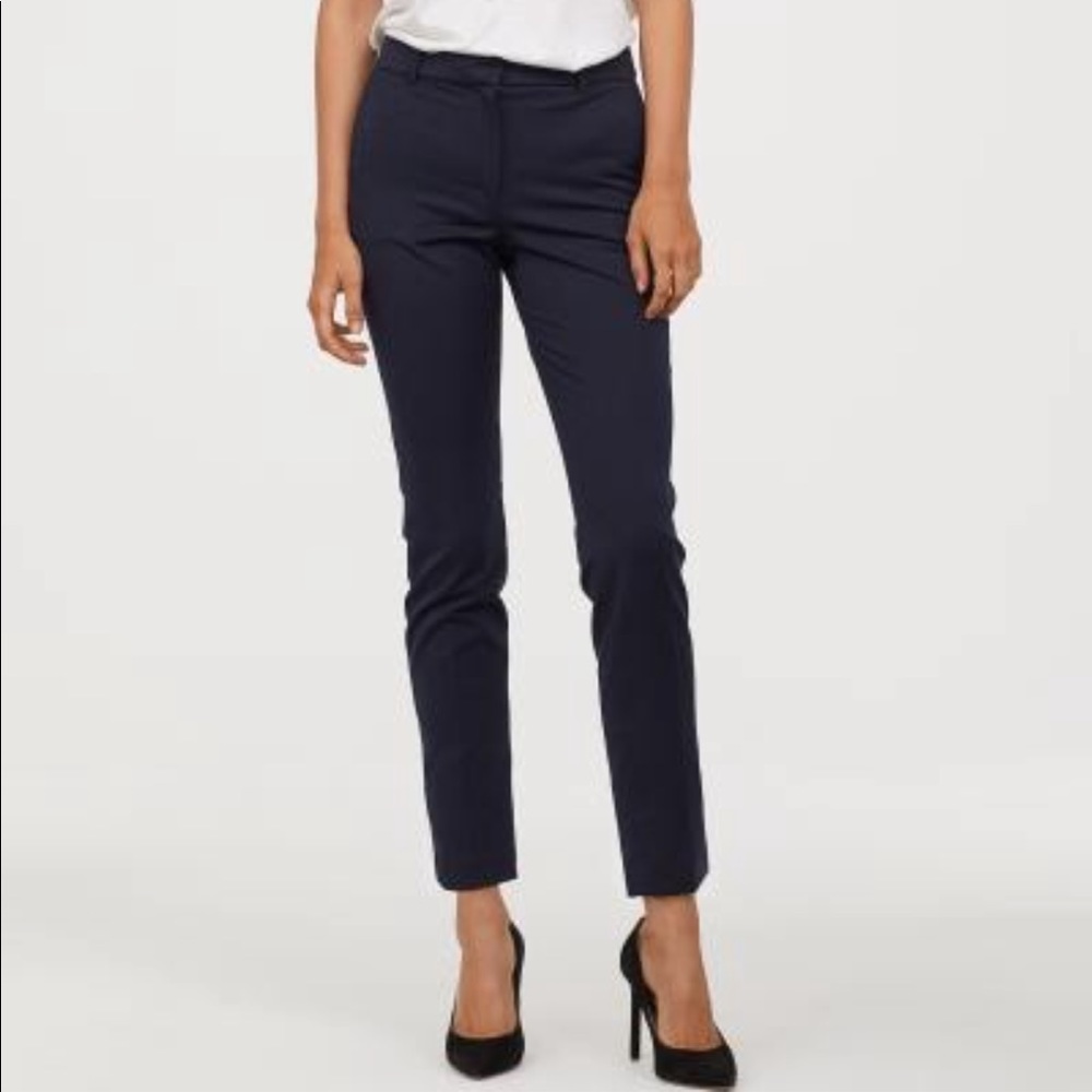Navy blue ankle cut slack/pants